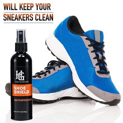 HG Protect Shoe Cleaning Kit, Shoe Cleaner Spray Shoe Freshener Shield Brush Set
