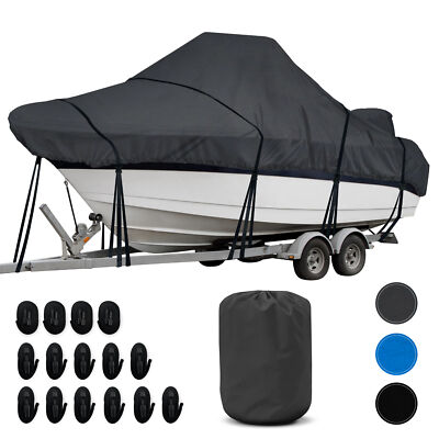 KNOX 600D Center Console Boat Cover Anti-fade Integrated Motor Cover Trailerable