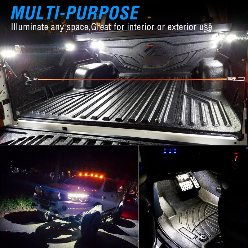 LED Truck Pickup Bed Lights LED Cargo Lighting Kit Under Car Off-road 4x4 SUV RV