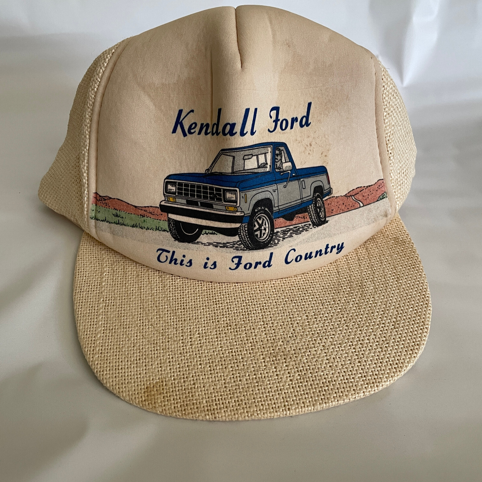 Vintage Rare 70'S/80's Trucker Hat/Cap Patch Print Snapback