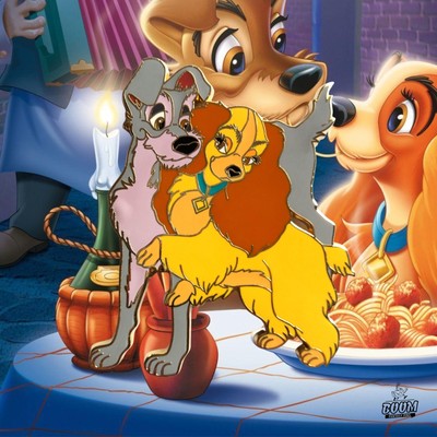 【希少】マリモクラフト Lady and the TRAMP　ピンバッチ　２つ 希少】マリモクラフト Lady and the TRAMP ピンバッチ 2つ