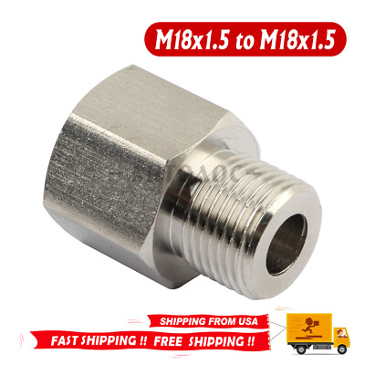 Internal*External Thread Stainless Steel Sensor Adaptor M18x1.5 to M18x1.5