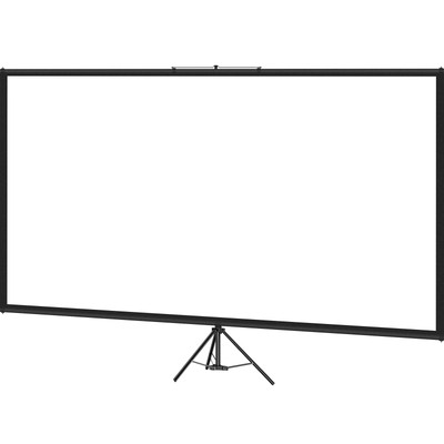 VEVOR Tripod Projector Screen with Stand 100inch 4K HD 16:9 Home Cinema Portable