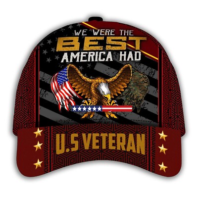 We Were The Best America Had Veteran Cap, Honor Veteran Hat, Adjustable Baseball