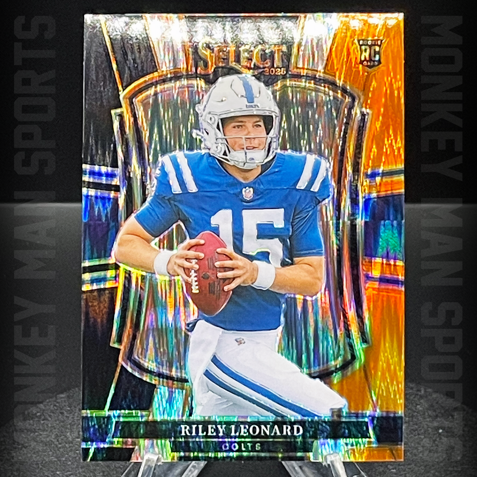 2025 Select - Riley Leonard Rookie RC - #133 B/O SHOCK PRIZM COLTS MINT