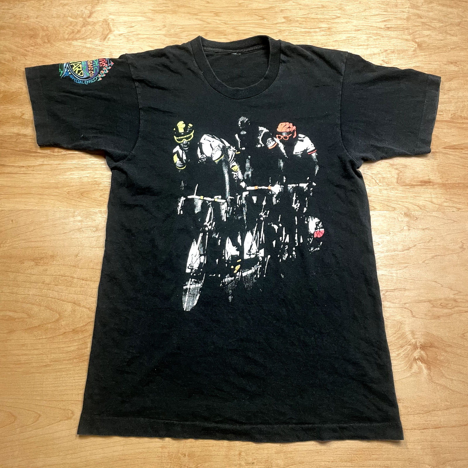 CYCLE 売れ筋商品|||サイクル Tシャツ トップス レディース Tops Black Vintage 90's Cycling Bicycles Black Medium Short Sleeve VTG