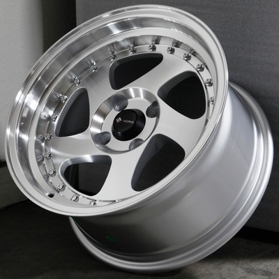 15x8 Silver Wheel Vors VR2 4x100 20 (1) 73.1