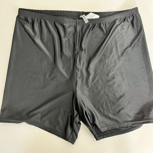 For All Swim Shorts Size 22 Black Relaxed Shorts Plus Size