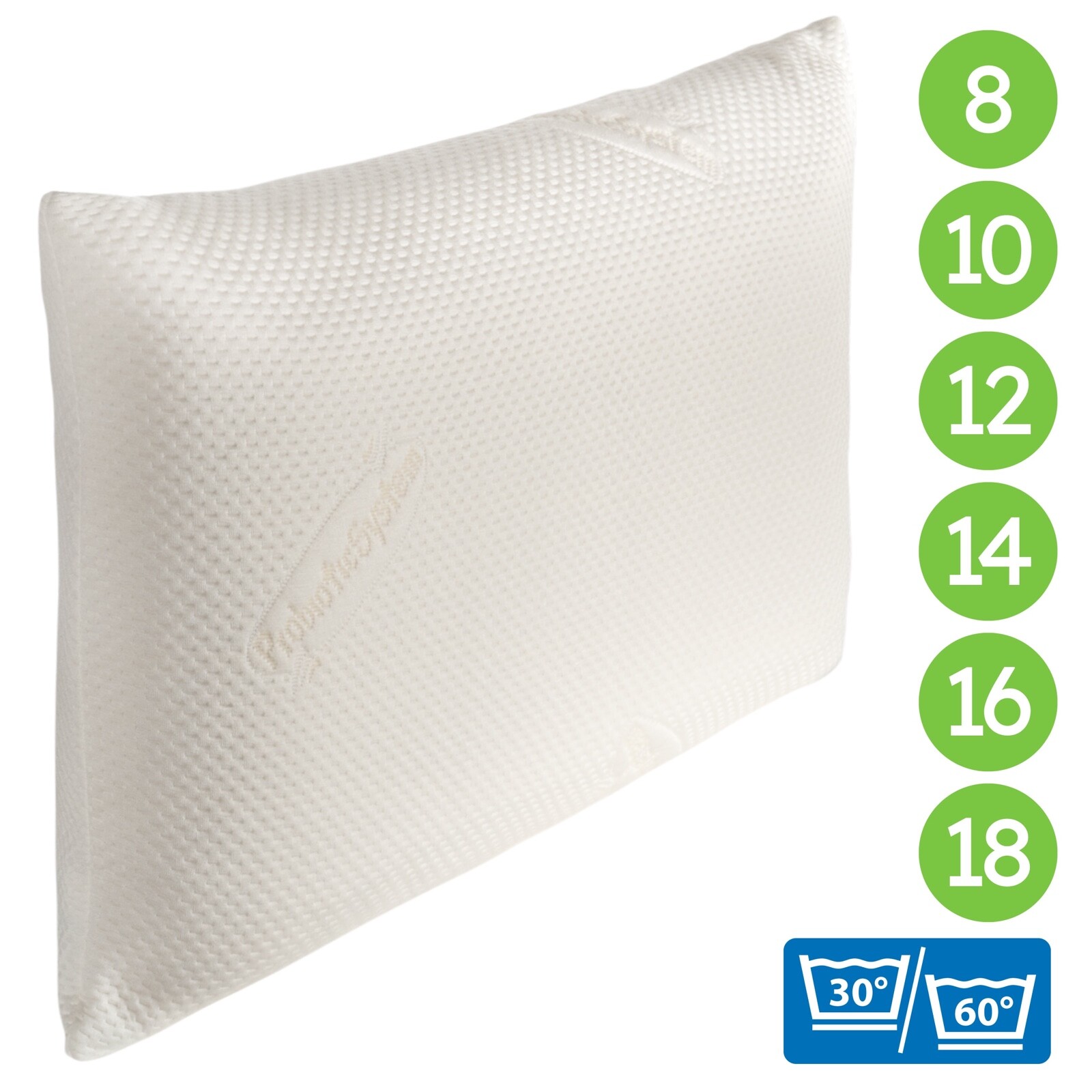 Probiotic Argentum+ Maschinell Waschbares Nackenstützkissen 80x40 cm +Außenbezug