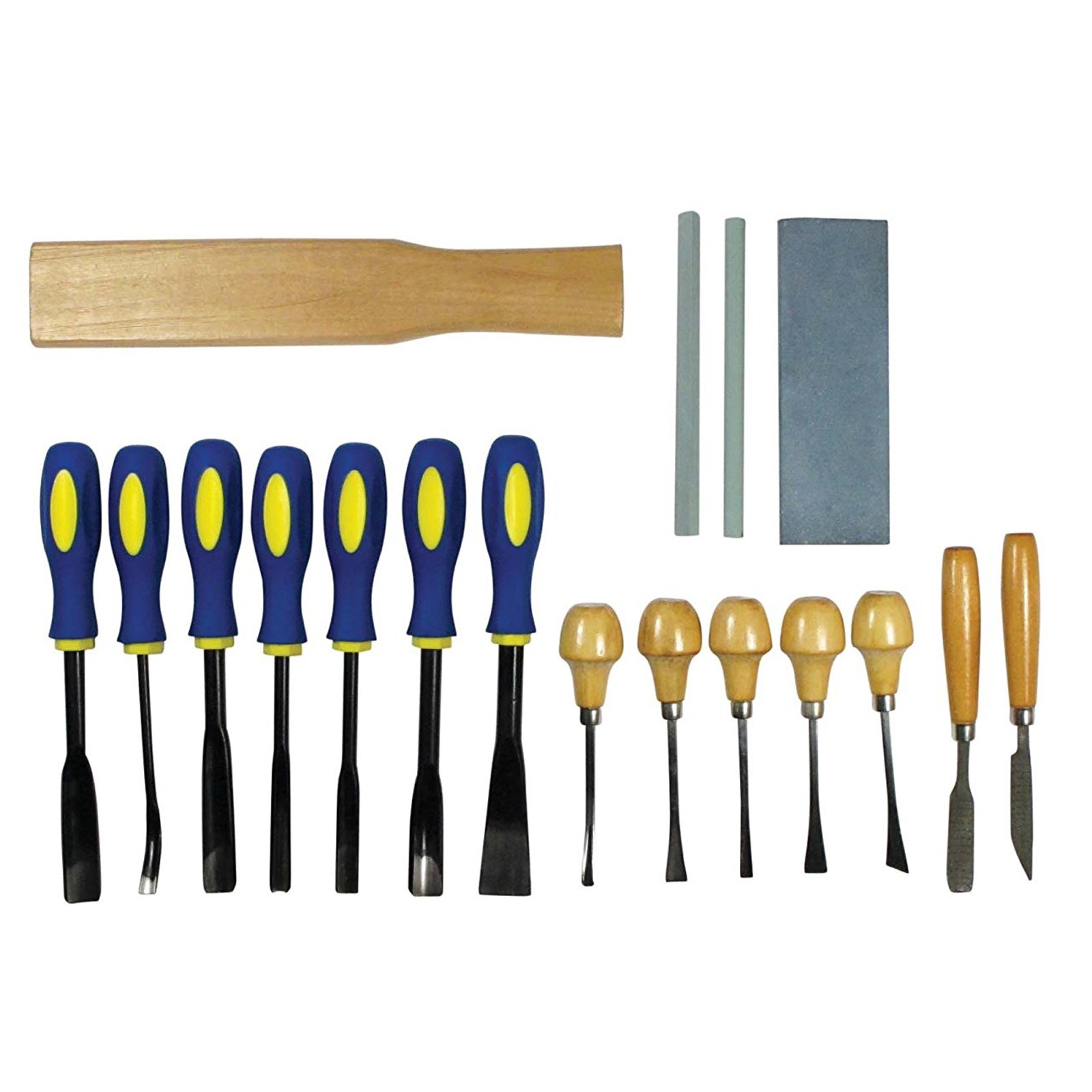 Wood Carving Chisel Set 18 Pcs In Cloth Package Pouch Carvers Tools Woodworking