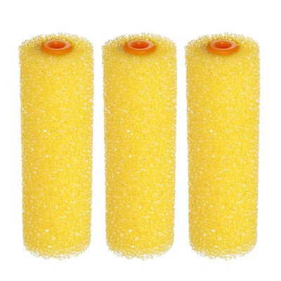 Paint Roller Cover 4 Inch Texture Sponge Brush for Household Wall 3Pcs