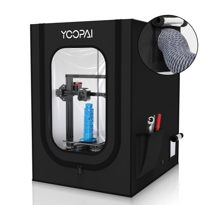 YOOPAI 3D Printer Enclosure, Fireproof Dustproof Tent Constant Temperature Pr...
