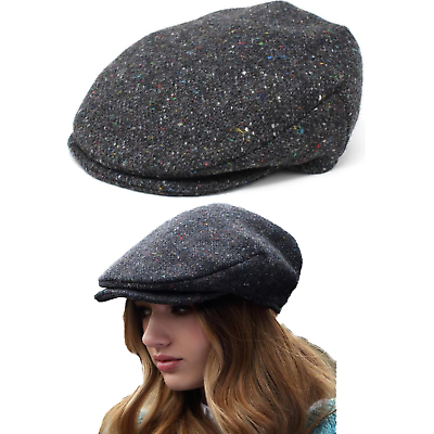 Men's Woman Irish Cap Hat Charcoal Fleck Vintage Tweed 100% Wool Made in Ireland | eBay Men's Woman Irish Cap Hat Charcoal Fleck Vintage Tweed 100% Wool Made in Ireland | eBay