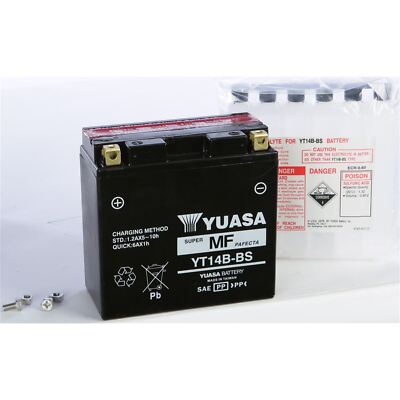 Yuasa Battery YT14B-BS Maintenance Free YUAM624B4