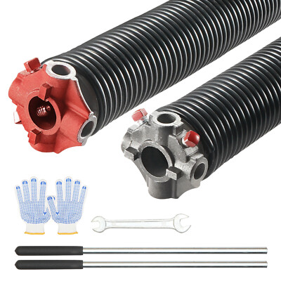 VEVOR Garage Door Torsion Springs Pair of 0.25 x 2 x 30inch with Winding Bars