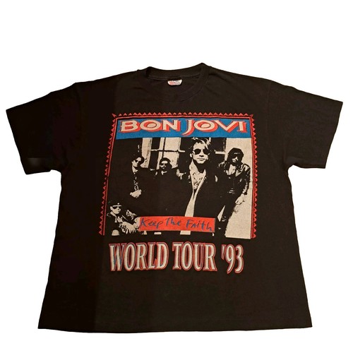 keitaさん専用　ボンジョビＴシャツ　キープザフェイス　90s Lサイズ ボンジョビTシャツ キープザフェイス 90s Lサイズ