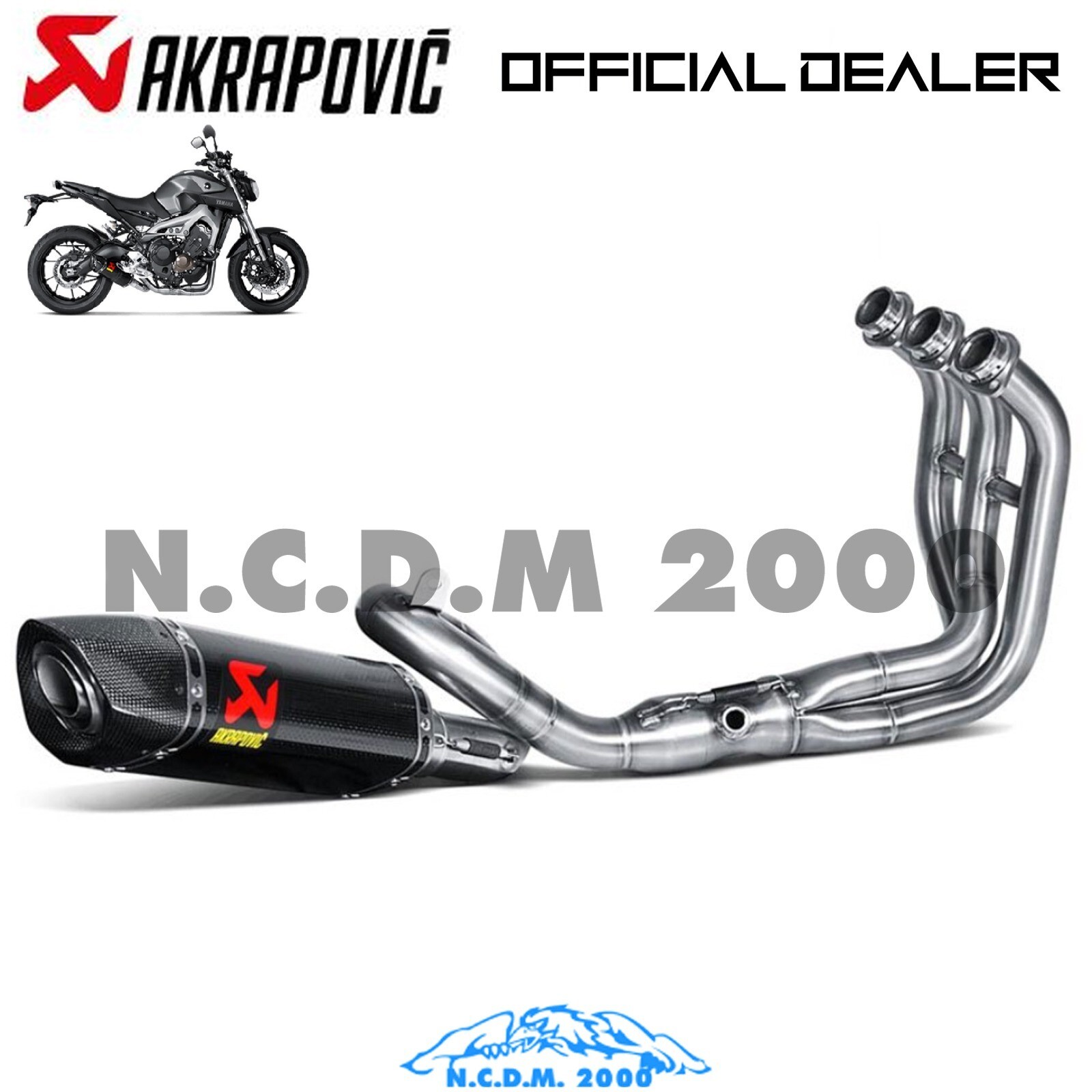 Akrapovic Complete Exhaust System For Yamaha MT-09 850 A