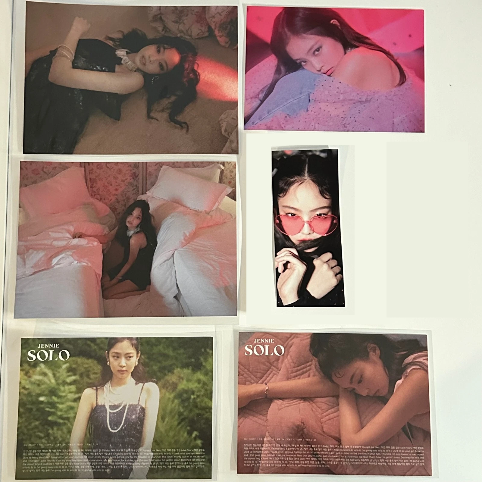 OFFICIAL BLACKPINK JENNIE SOLO POSTCARD RARE POB SET OF 6 | eBay