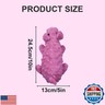 Andiker Dog Squeaky Toys, 10 in/24.5 cm Plush Dogs Toy Soft Dog Chew Toys in Pig Shape for Chewing Biting, Stuffed Puppy Toys with a 9.5 cm Squeaker and Crinkle Paper for All Breed Sizes Dogs (Pink)