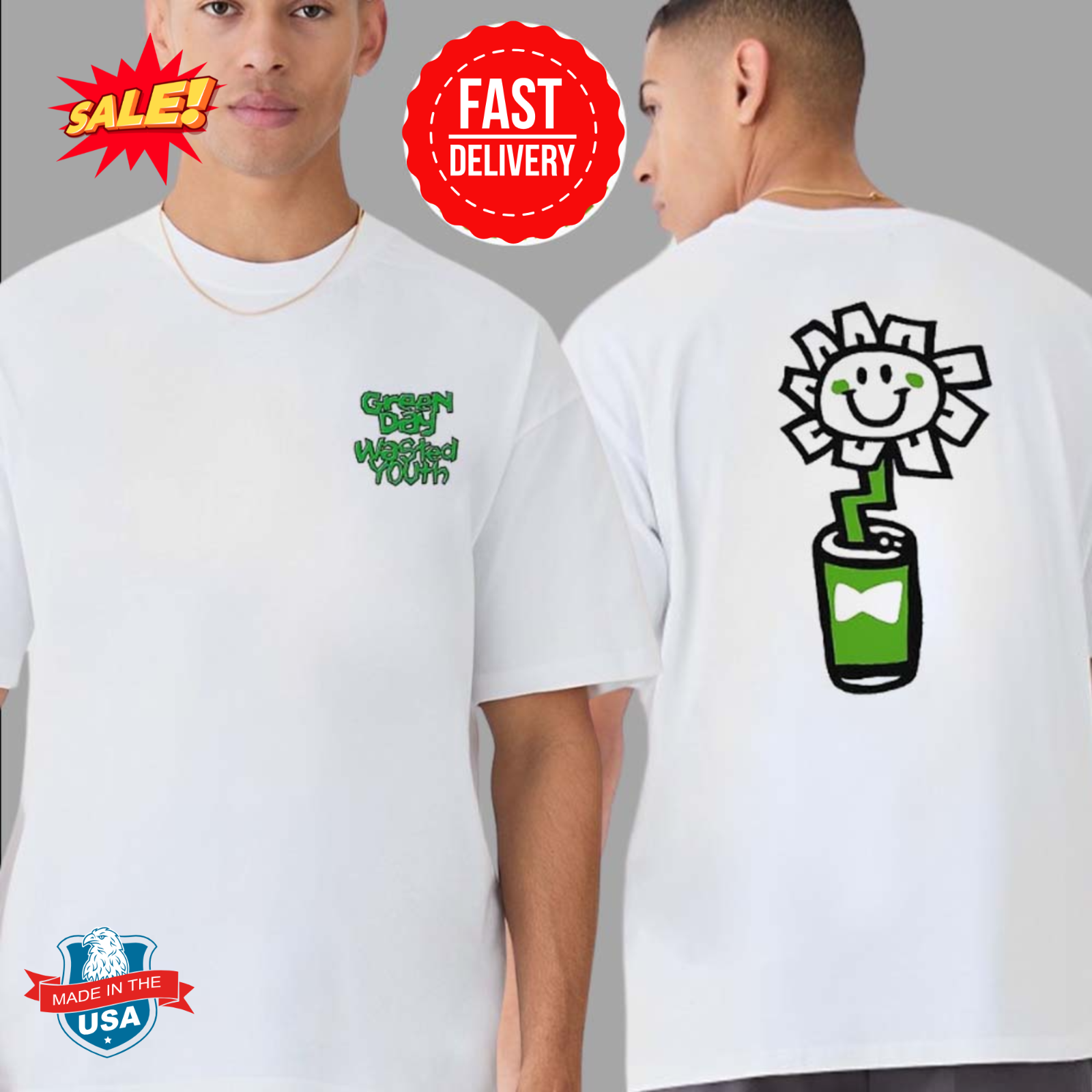 GREEN DAY x VERDY コラボTシャツ XXL Green Day Band x Verdy Wasted Youth Kerplunk T-Shirt | eBay
