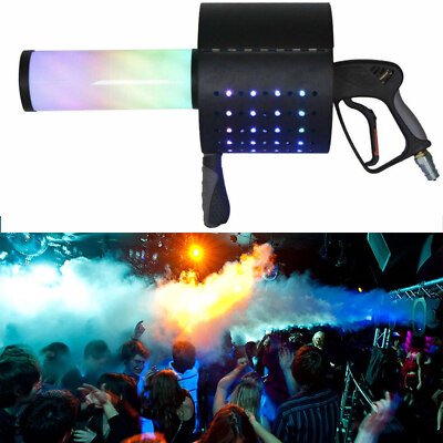 CO2 Jet Confetti Gun 7Color LED CO2 Spray Cannon CO2 Gun for Wedding Party Show