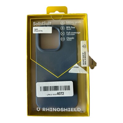 RhinoShield SolidSuit Case Compatible with iPhone 14 Pro - Dusty Blue Open Box