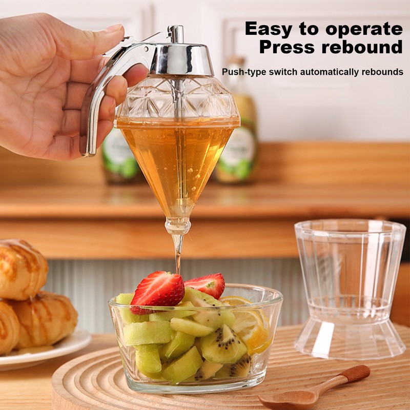 Honey Dispenser No Drip Glass Maple Syrup Dispenser Glass Ho