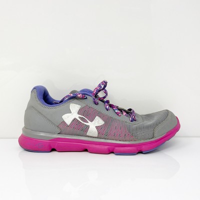 

Кроссовки для бега Under Armour Girls Micro G Speed 1266305-036 Серые Кроссовки Размер 5.5Y, Серый, Micro G Speed