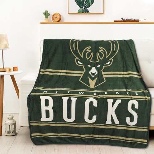 Одеяло Northwest NBA Milwaukee Bucks Dual Vision 45 x 60 Silk Touch Throw 45x60