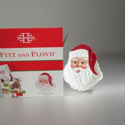 Fitz & Floyd Letters to Santa Canape Cookie Plate New in Box