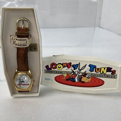 Vintage Armitron 1993 94 Looney Tunes Bugs Bunny Quartz Watch Box MERRIE MELODIE