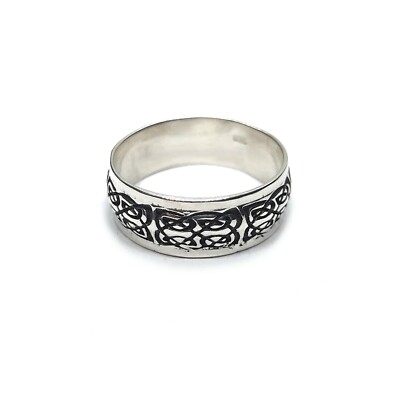 『TAKA ORIGINAL』Knot Found Ring pure silver ring Sterling Silver Ring Celtic Knot Band Genuine Solid