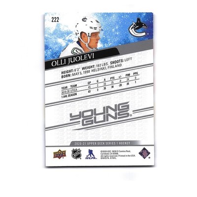 2020 Upper Deck Series 1 #222 Olli Juolevi RC Young Guns