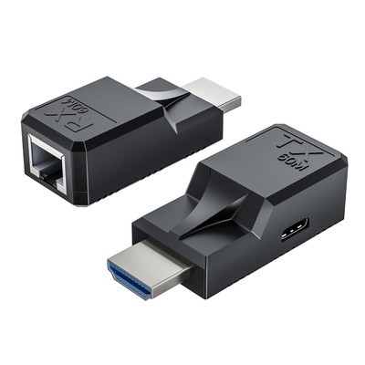 196FT HDMI Extender Over Single Ethernet Cat5e/6 Cable, Support Audio Video U...