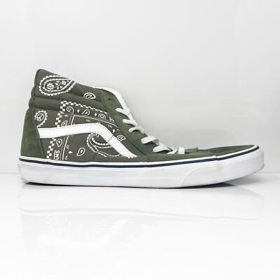 

Vans Mens Sk8 Hi 751505 Зеленая повседневная обувь Кроссовки Размер 13, Зеленый, Sk8 Hi