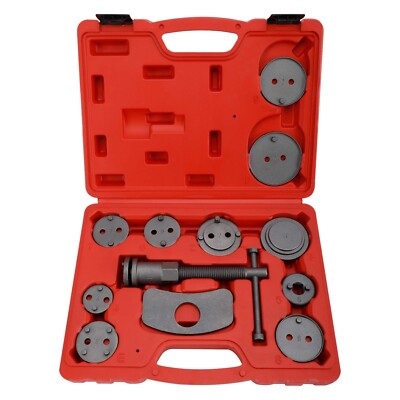 12Pc Universal Disc Brake Caliper Wind Back Rewind Piston Compression Tool Kit