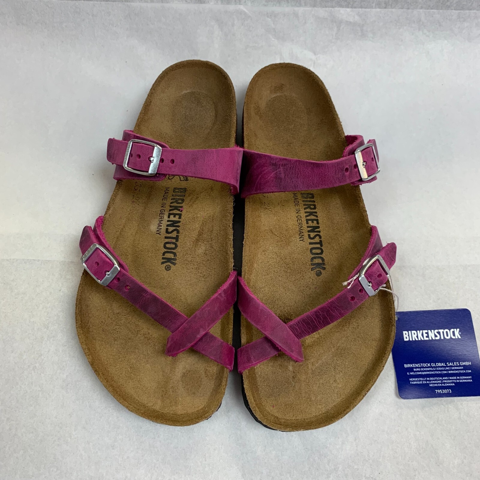 Birkenstock New w/ Box Mayari Festival Fuchsia Oiled Leather