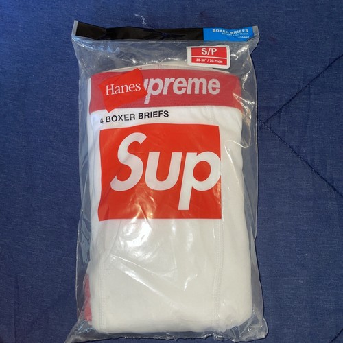 Supreme Hanes Boxer (4 Pack) Briefs White | eBay