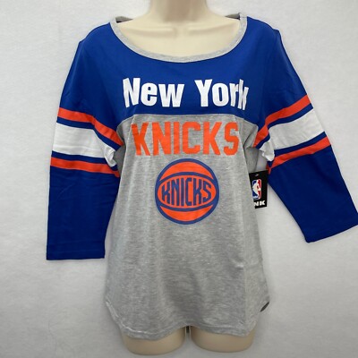 NBA New 3/4 Sleeve Women's Top New York Knicks Sz Large 