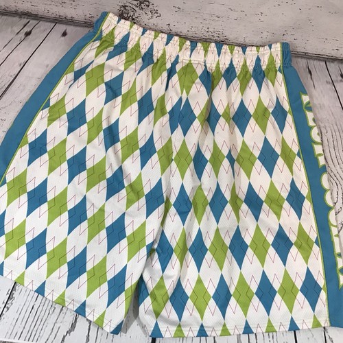 FLOW SOCIETY Mens Size Large Argyle Athletic LACROSSE Shorts