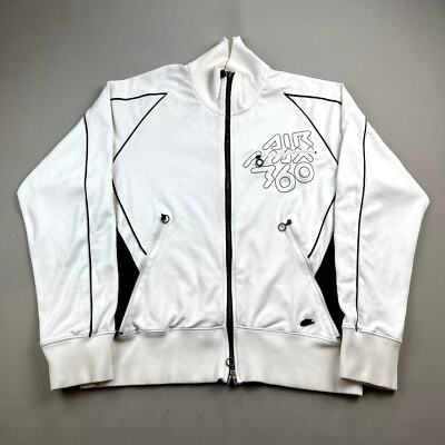 Vintage Nike Air Max 360 Track Jacket Adult Large Cream Full