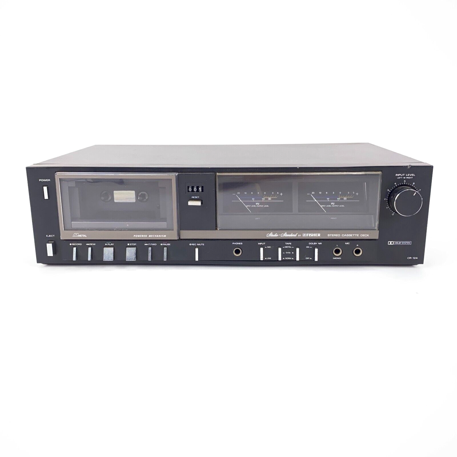 Vintage Fisher CR-124 Studio Standard Stereo Cassette Tape Deck For Repair
