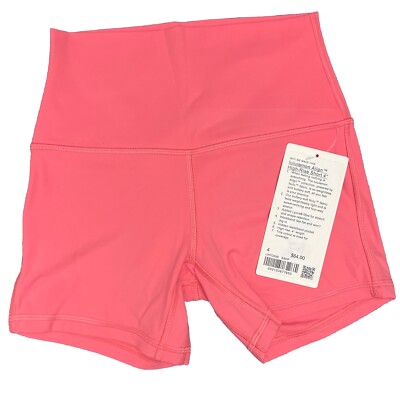 Lululemon Women s Align HR Shorts 4  Size 4 SAKP Sakura Pink New w/tag