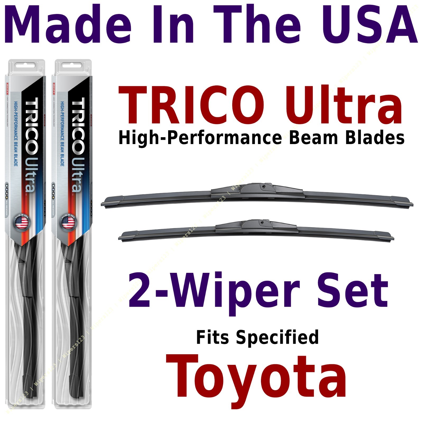 ricot様 Buy American: TRICO Ultra 2-Wiper Blade Set fits listed