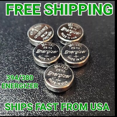 ENERGIZER 394/380 WATCH BATTERIES SR936SW (5 Piece). Brand New. Ships Fast!