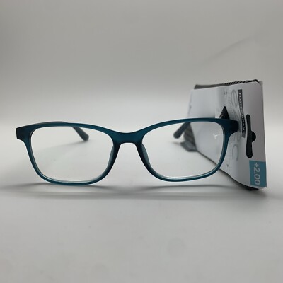 D847 Foster Grant EZ2C  + 2.00 Payton NVY BLUE Men Readers  Reading Glasses