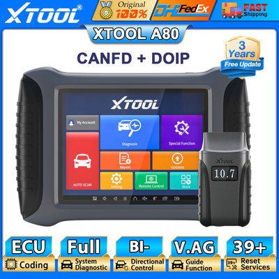 2024 XTOOL A80 Bidirectional Car Diagnostic Scanner Tool 50+ Services CANFD/DOIP