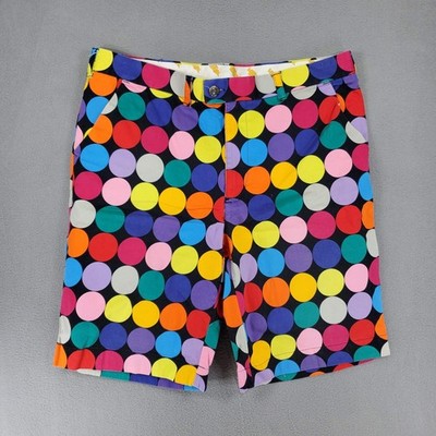 Loudmouth Golf Shorts Men 38W Multicolor Polka Dot Large Dots ...