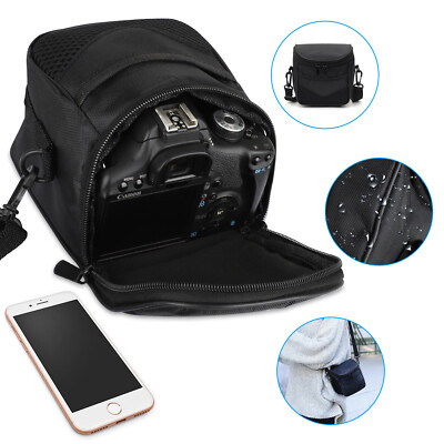 Small Camera Shoulder Bag Protective Case Pouch Zipper Adjustable for Mirrorless