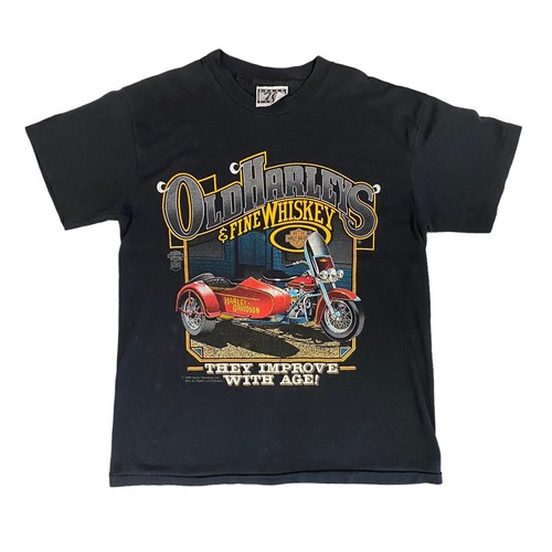 80’s Harley-Davidson BIKER Tee. Vintage 80's Harley Davidson Gasoline 3D Emblem Motorcycle T